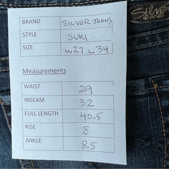 Silver Jeans Suki Women’s Boot Cut Size Size 27 - Picture 12 of 12